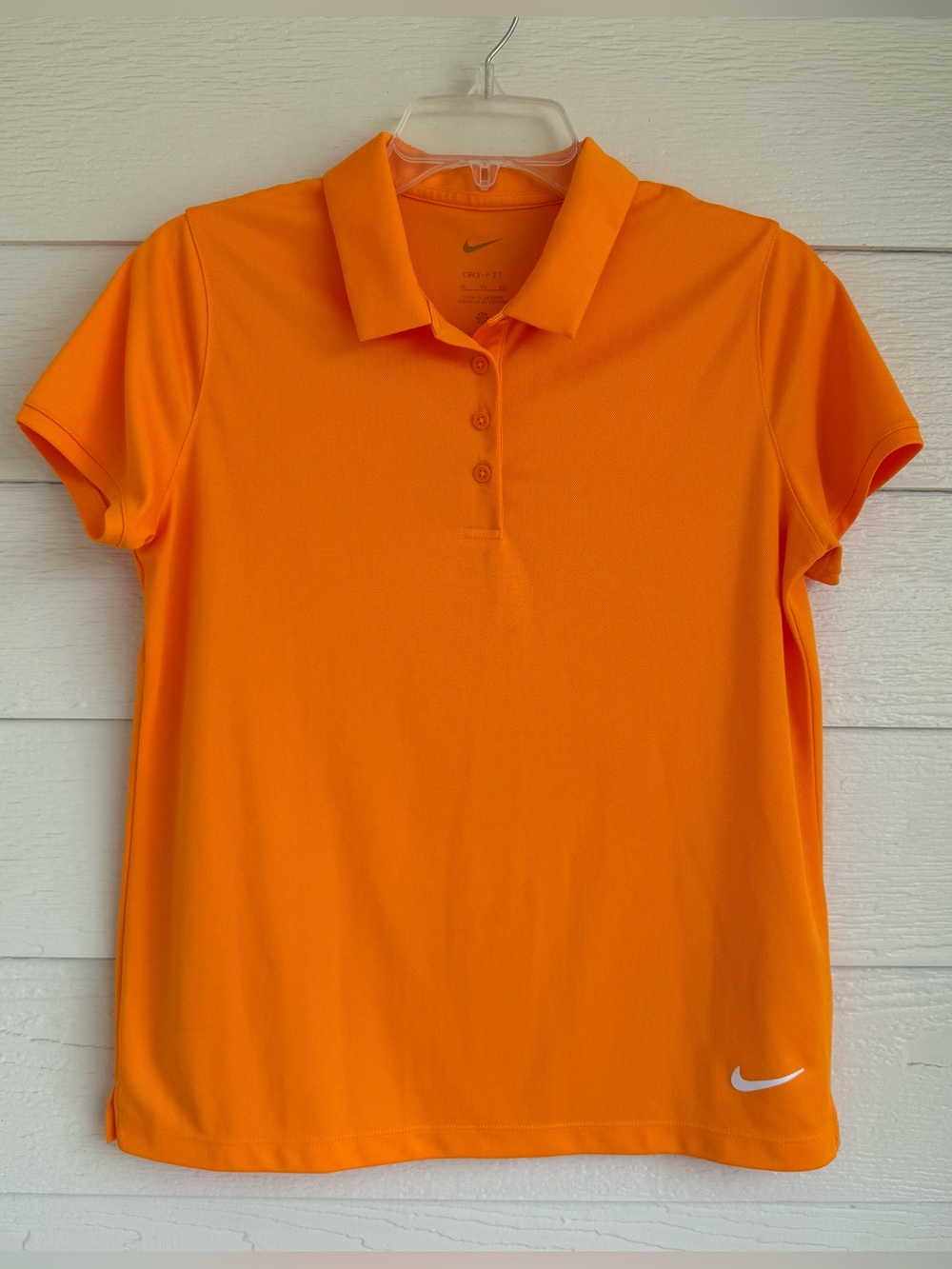 NIKE Women’s Golf Pickleball Short Sleeve Athletic Polo DRI-FIT Sz XL Tennessee
